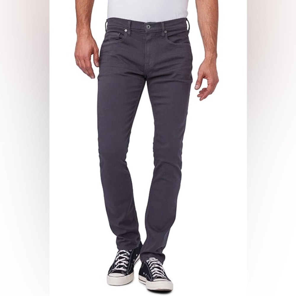 New Paige Denim Lennox Transcend Jean 33 Dark Grey